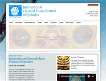 Tablet Screenshot of festivalcyclades.com